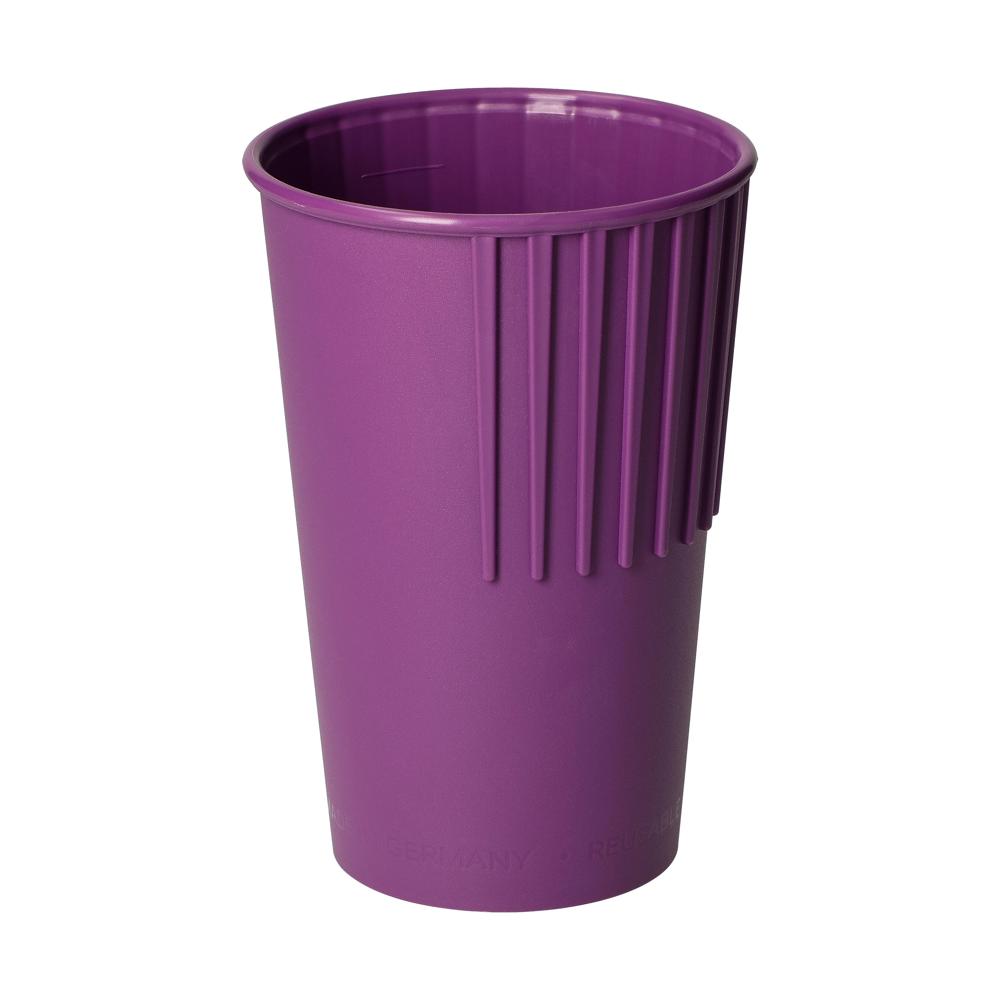 Riffel-Becher "ToGo", 300 ml - brombeere