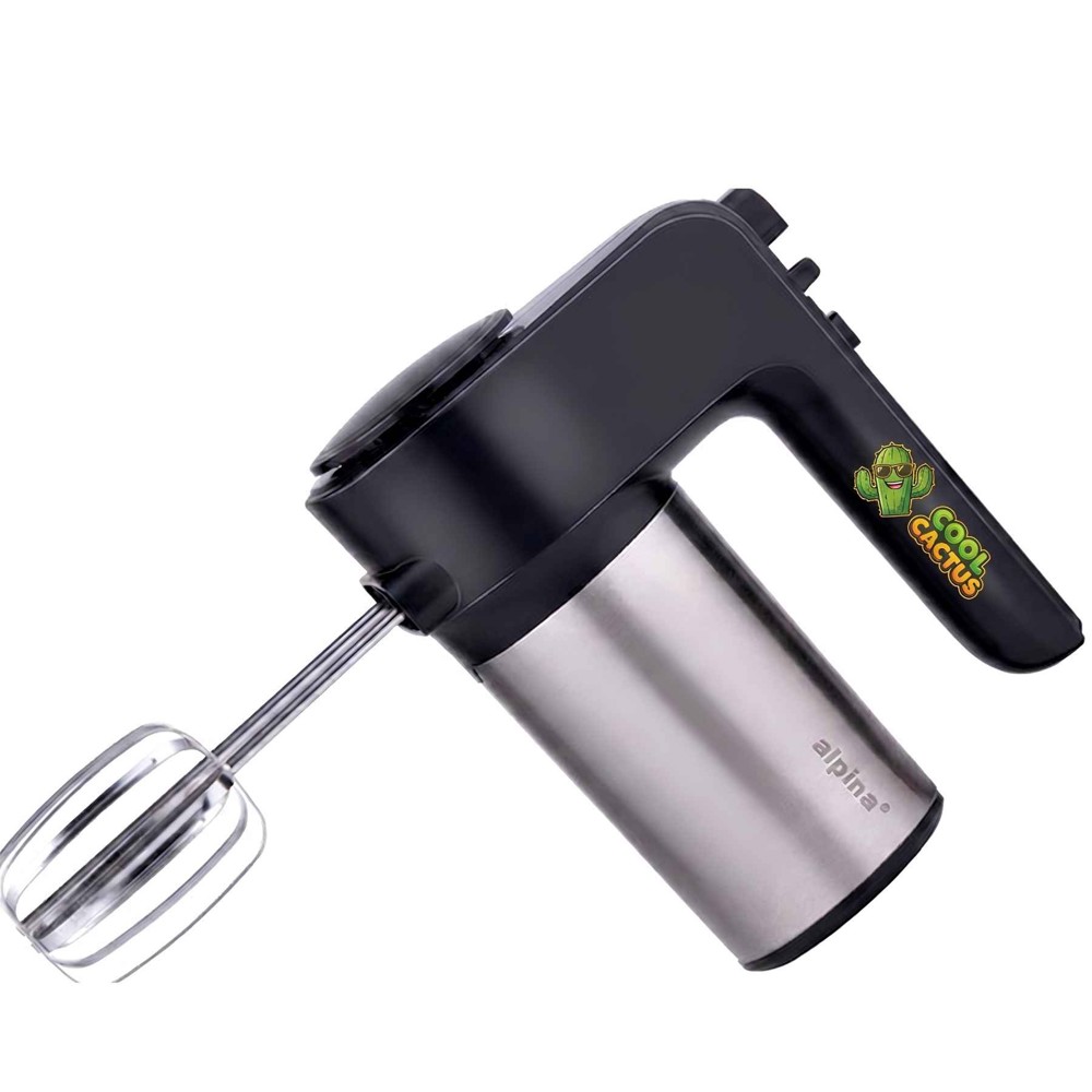 ALPINA Hand Mixer 230V 400W 6 Speeds- Silber