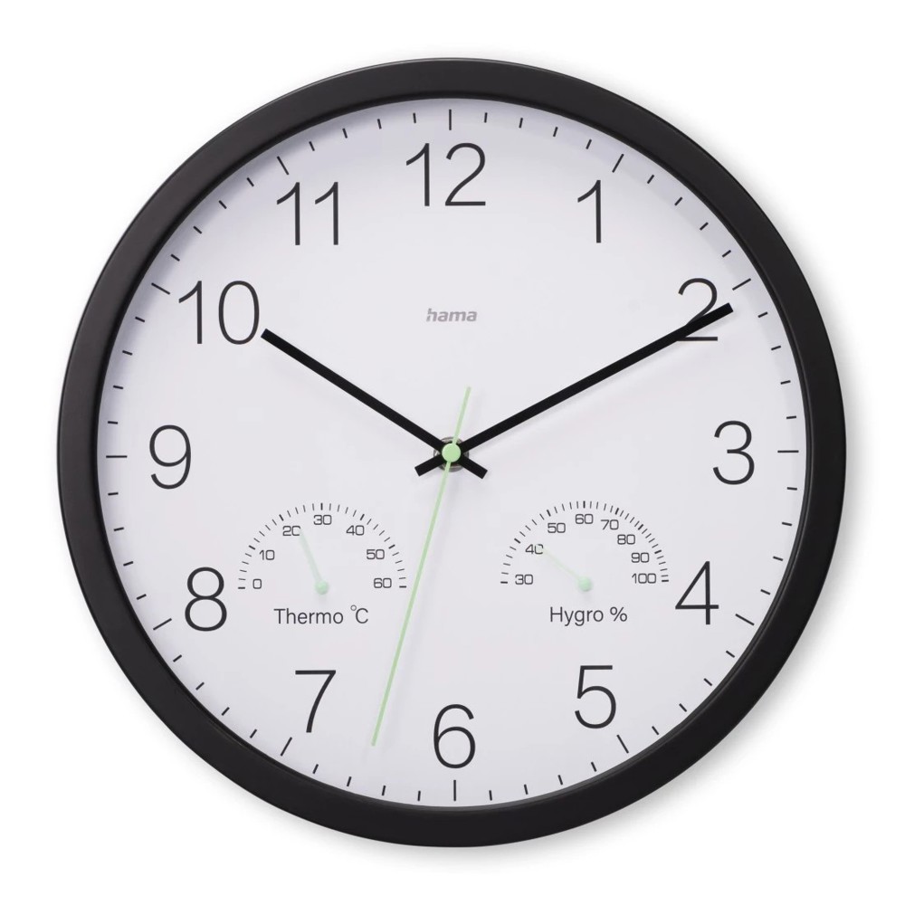 Hama “Santorini” Wall Clock- Schwarz