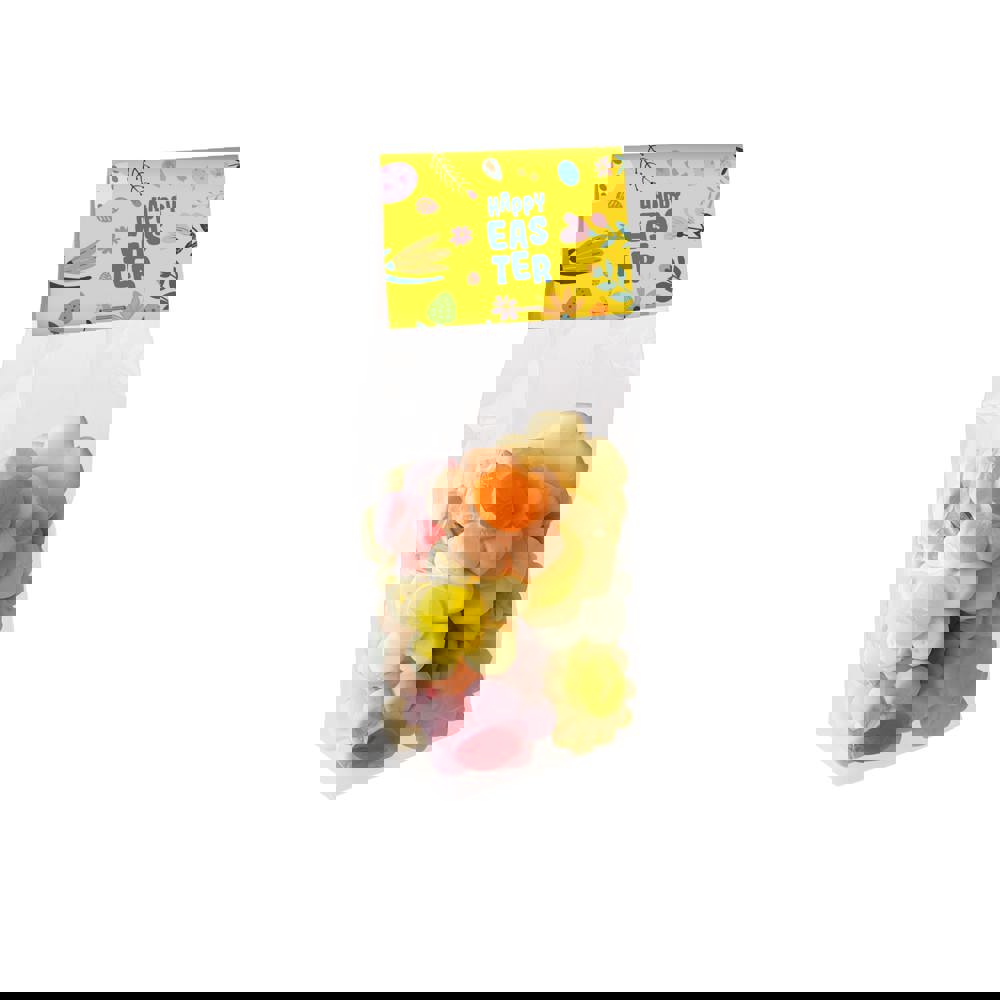 Blockbeutel mit Kopfkarte und 150 Gramm Süssigkeiten