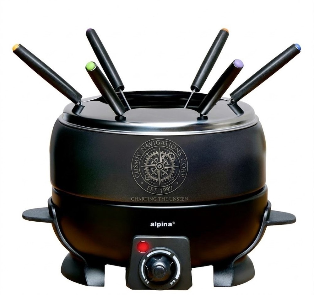 ALPINA Fondue Set 800W 2.3L Electric Black- Schwarz
