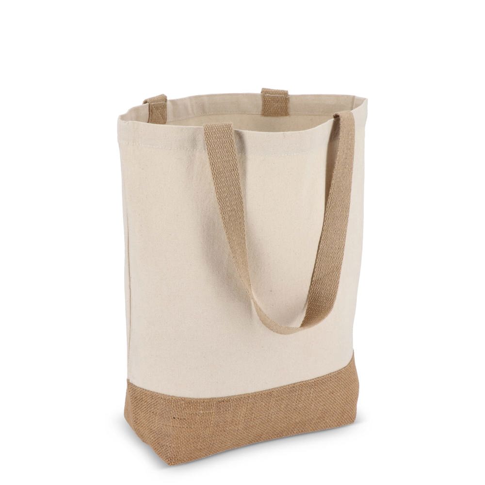 Baumwoll-Jute Tragetasche OEKO-TEX® 41 x 13 x 41cm 320g/m²