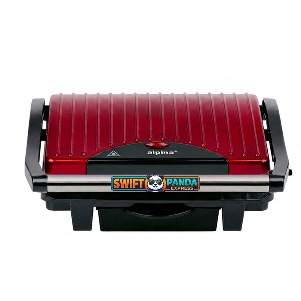 ALPINA Contact Grill 220-240V 1000W 27x17cm- Rot