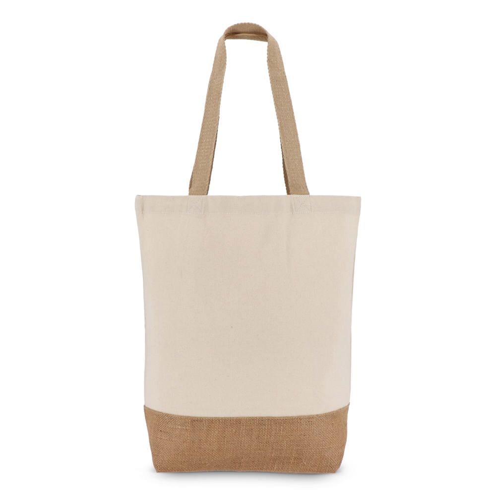 Baumwoll-Jute Tragetasche OEKO-TEX® 41 x 13 x 41cm 320g/m²