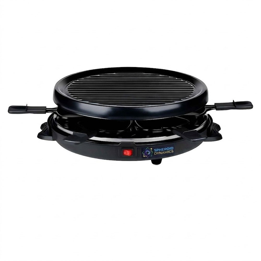 ALPINA Raclette Grill 800W Oval- Schwarz
