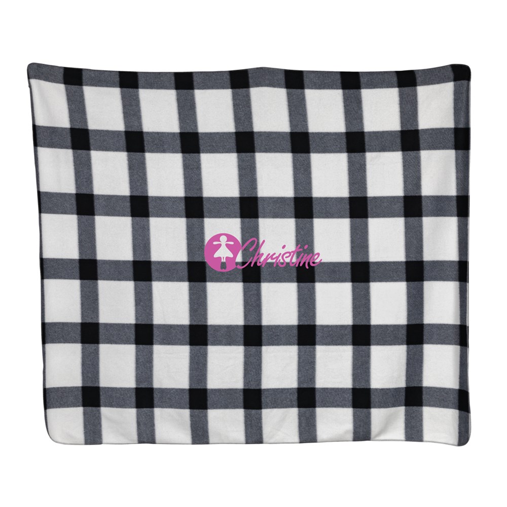 Weiche karierte Fleece-Decke