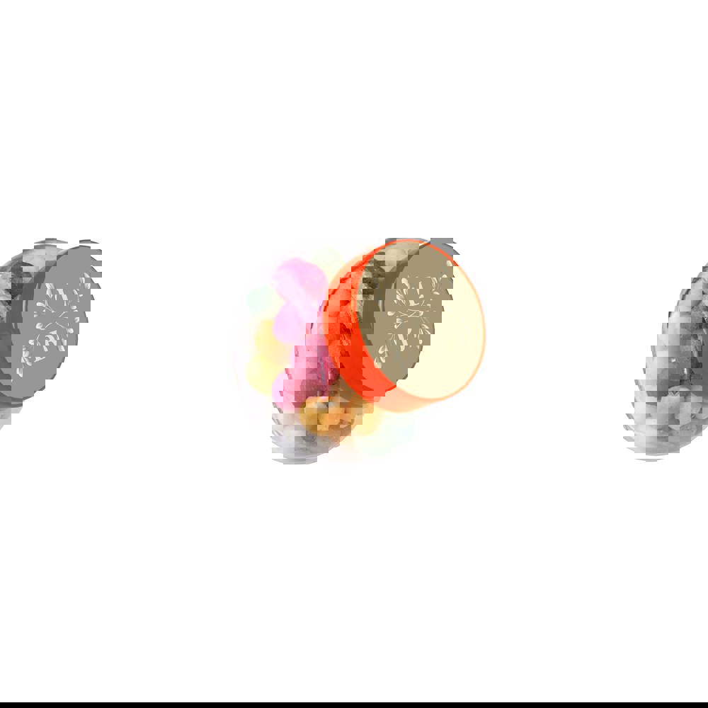 Mikro Glas 50 ml gefüllt mit Süßigkeiten - Transparant/orange