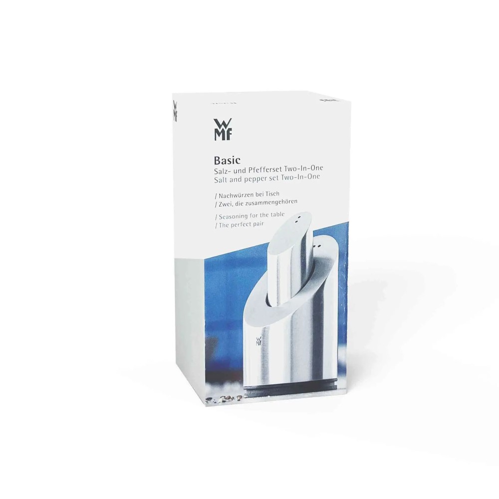 WMF Salt and Pepper Shaker Set Two in One- Silber