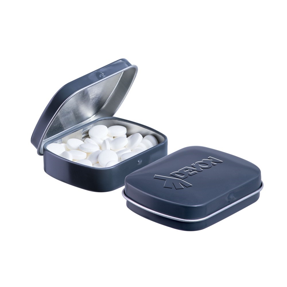 Geprägte Mini Klappdeckeldose - Dunkel Grau