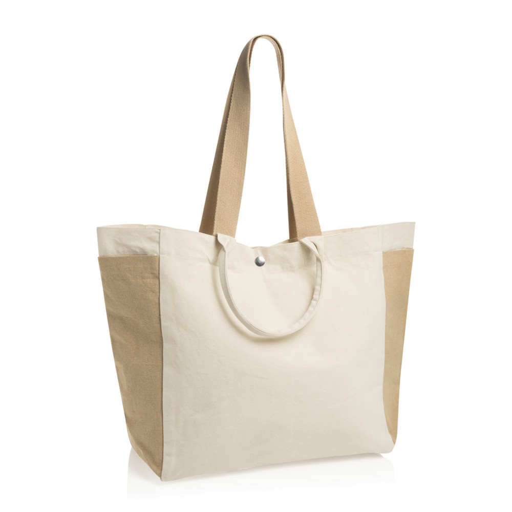 BEAU AWARE™ Allround-Shopper aus rec. Canvas 400gr/m² - off white (± PMS Natural)