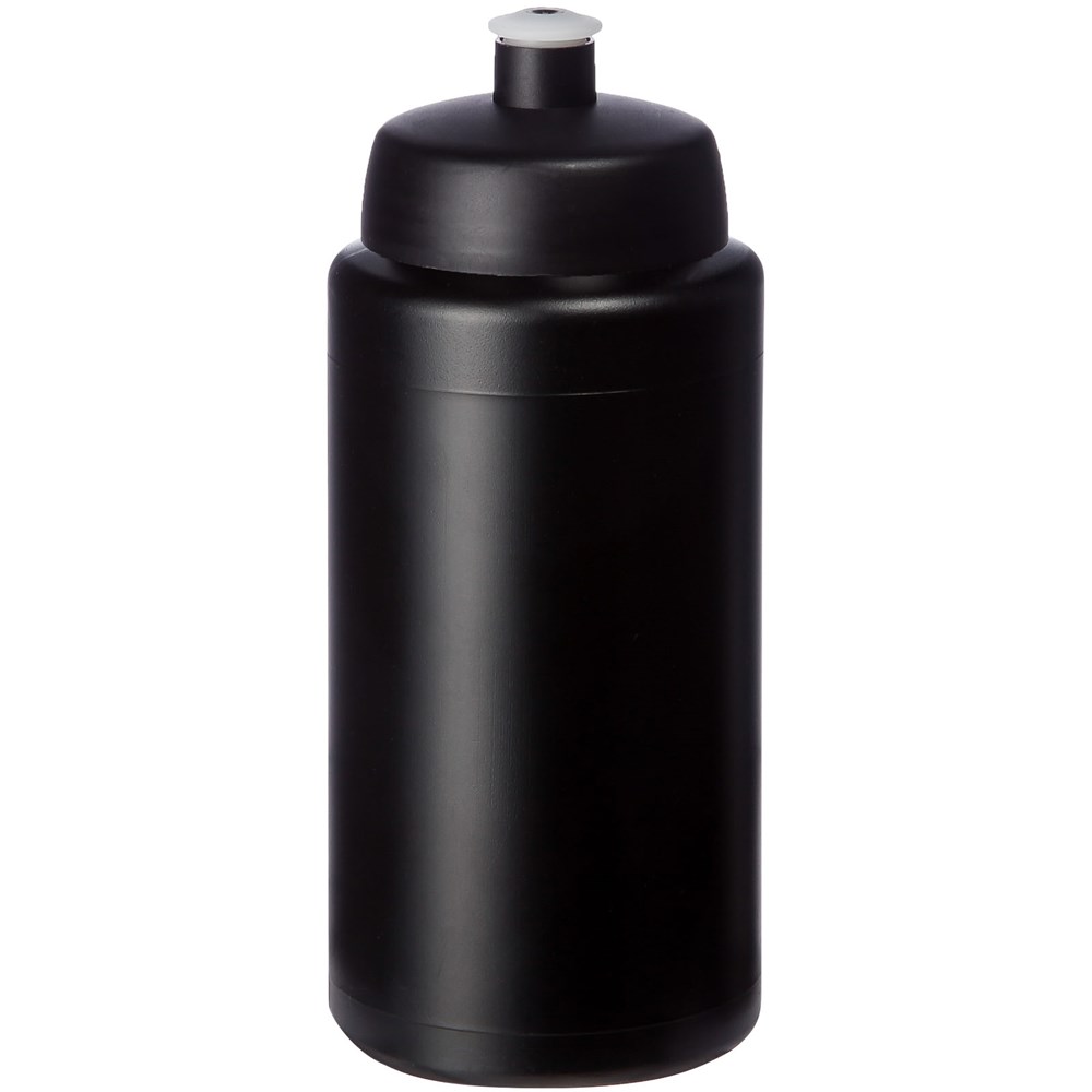 Baseline® Plus grip 500 ml Sportflasche mit Sportdeckel - Schwarz