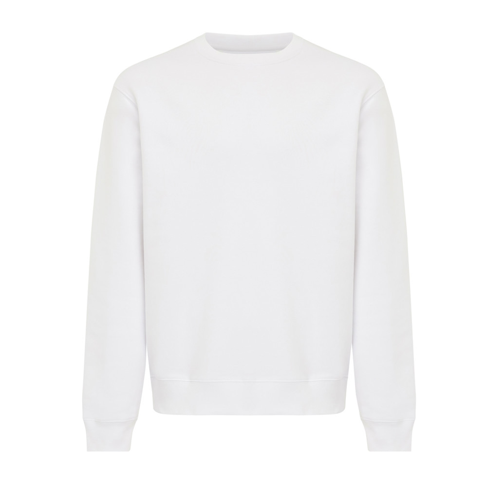 IQONIQ Torla Rundhals-Pullover aus recycelter Baumwolle - recycled white (± PMS 11-0601 TCX)