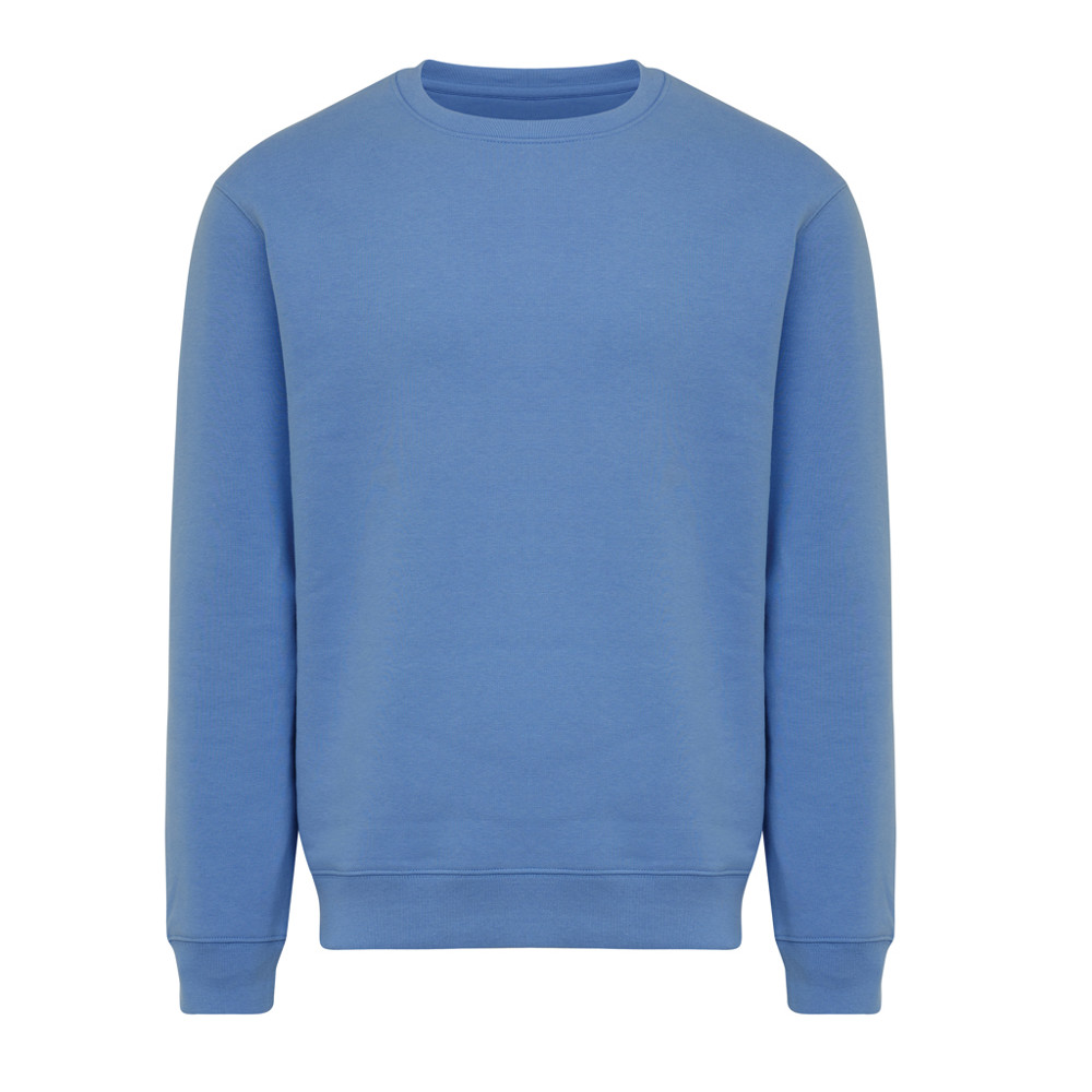 IQONIQ Torla Rundhals-Pullover aus recycelter Baumwolle - moon blue (± PMS 17-4029 TCX)