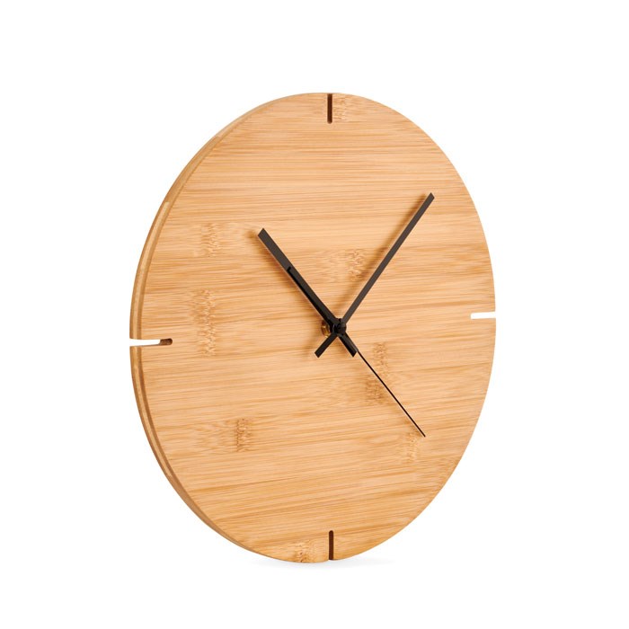 ESFERE - Wanduhr Bambus